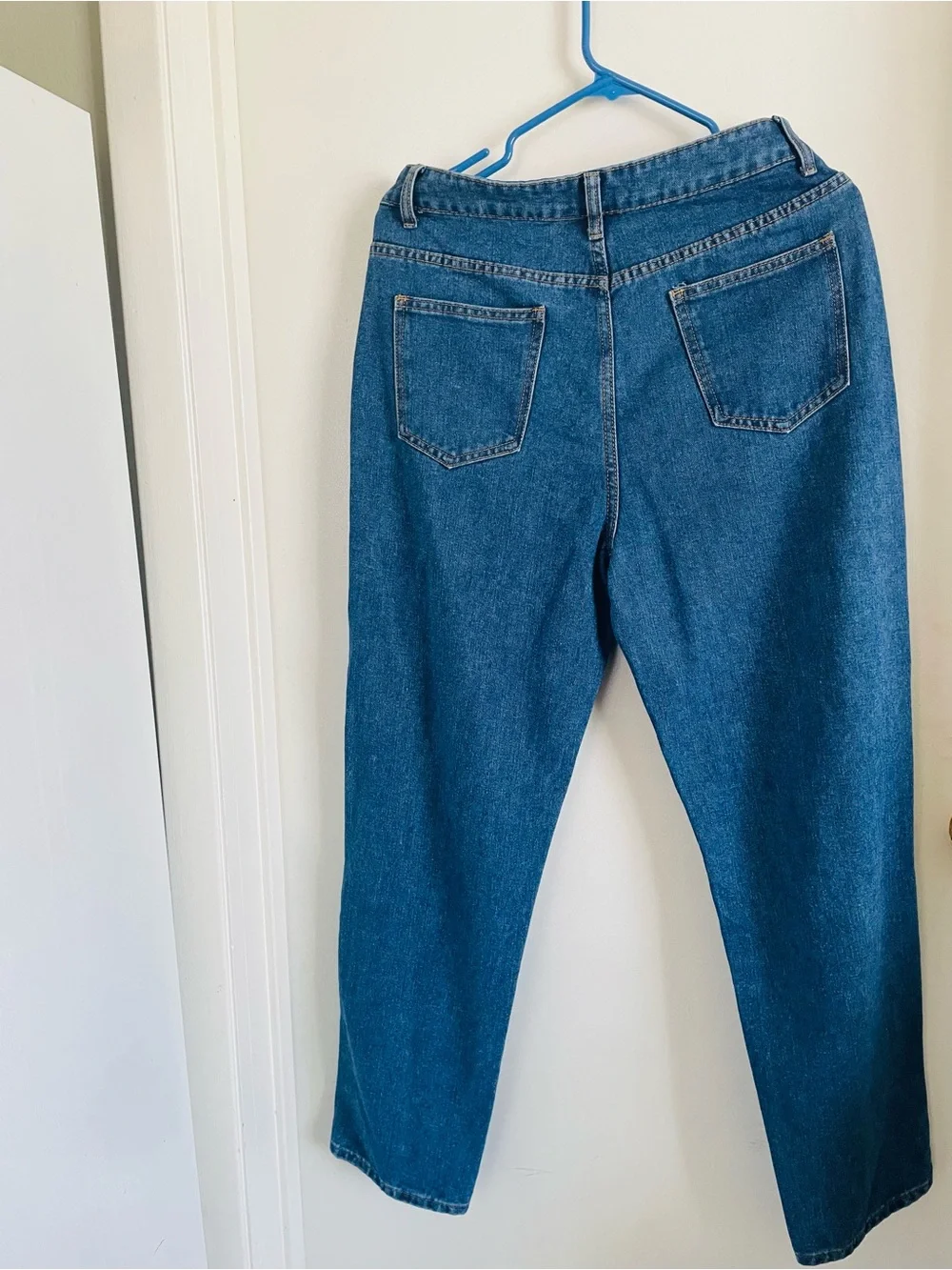 SHEIN Blue High Rise Distressed Ripped Jeans - Picture 2 of 2